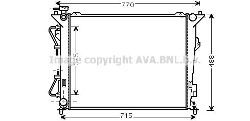 AVA QUALITY COOLING Радиатор, охлаждение двигателя HY2172